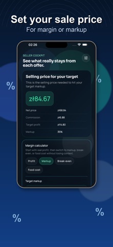 Margin & Markup Calculator iPhone screenshot
