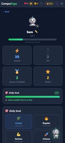 Compulingo iPhone screenshot