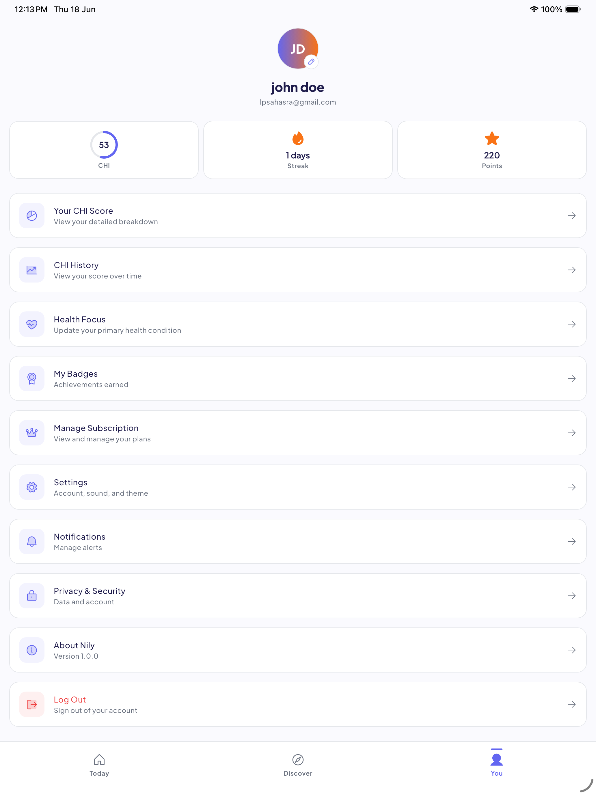 Nily Daily Wellness screenshot 5