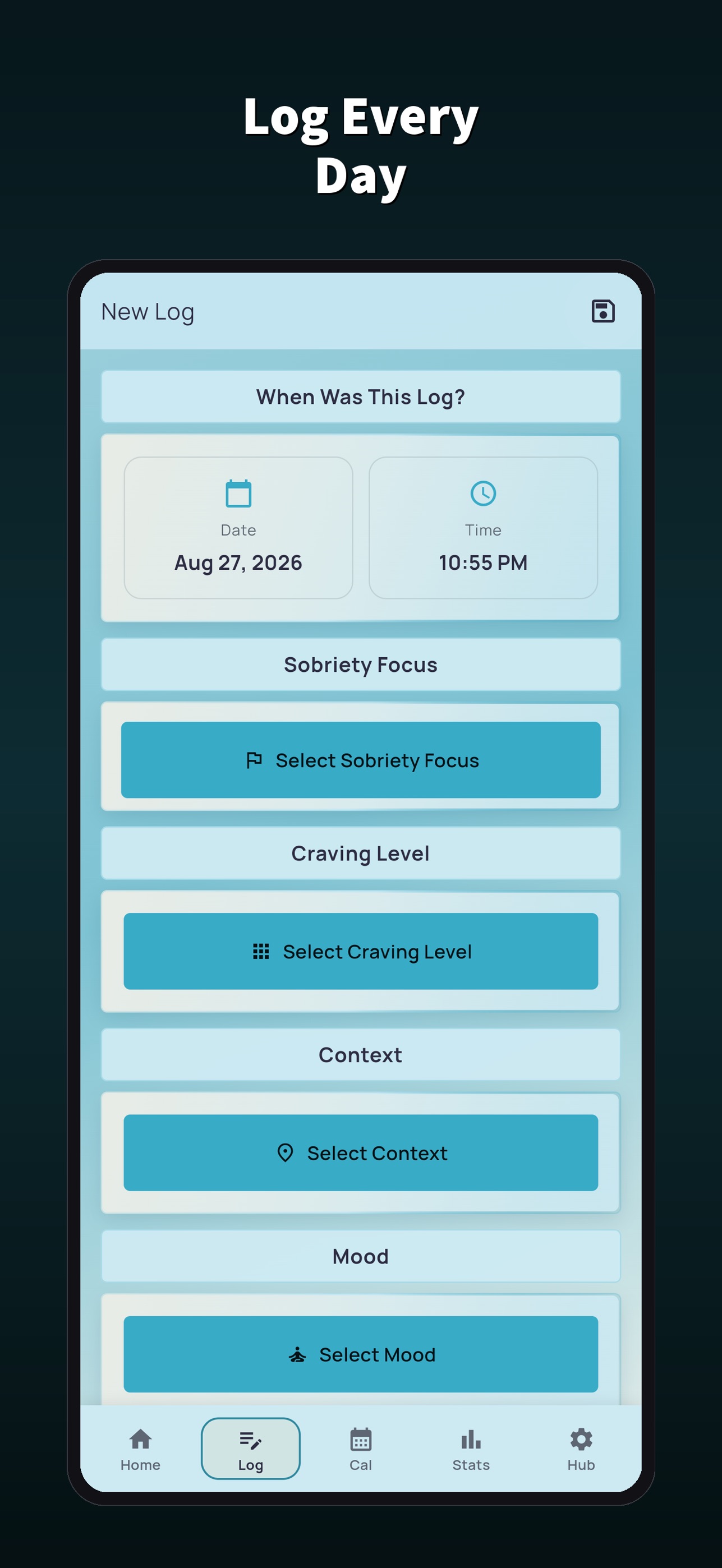 Screenshot 2 of SobrietyBuddy App