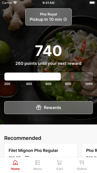 Pho Royal app screenshot