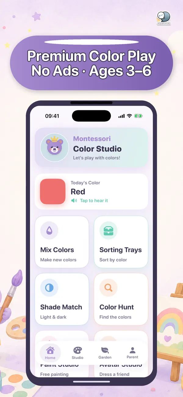 Screenshot #1 pour Montessori Color Studio by CS
