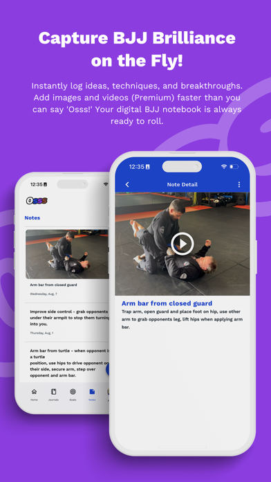 Osss Jiu Jitsu Journal Screenshot