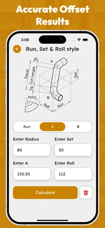 Offset Pipe Calculator screenshot 2 of 6