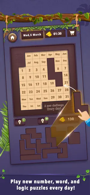 Daily Calendar Puzzle Game screenshot 2