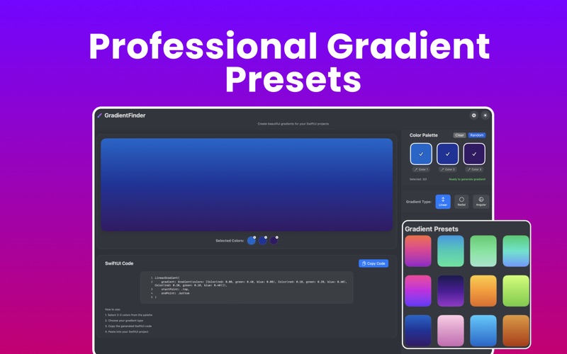 GradientFinder: Color Designer screenshot