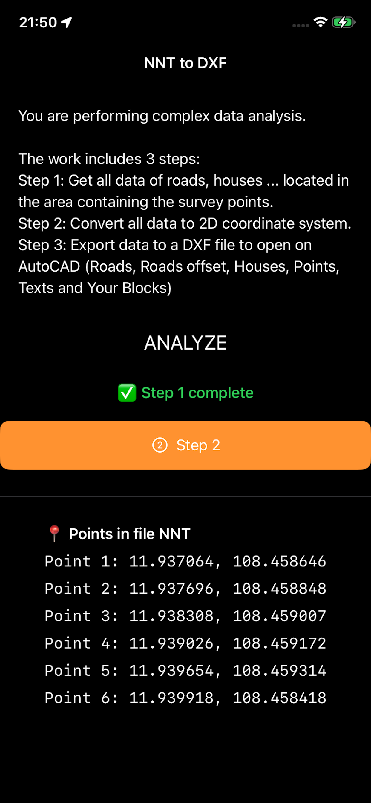 Survey C-Plus: AutoCAD Export