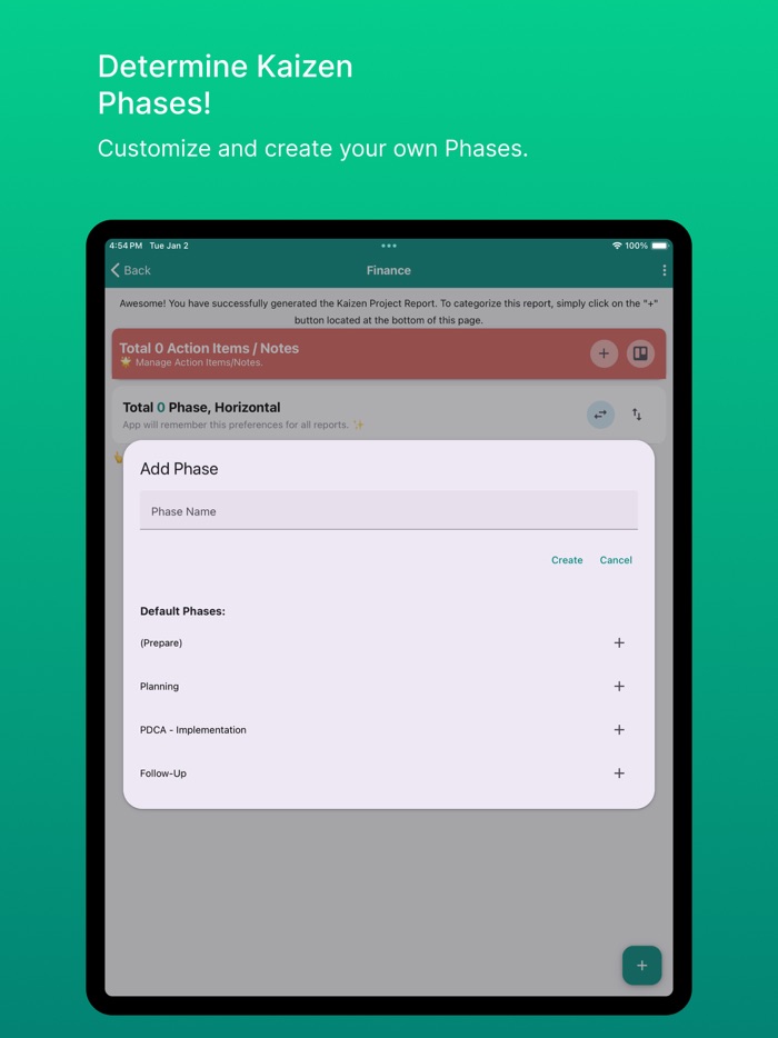 Lean Kaizen Project Rpt