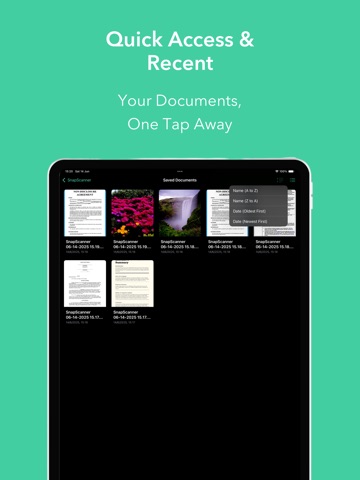 SnapScanner+ PDF, Docs & Cards iPad screenshot