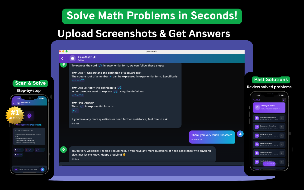 Quick Math Solver - PassMath screenshot 7