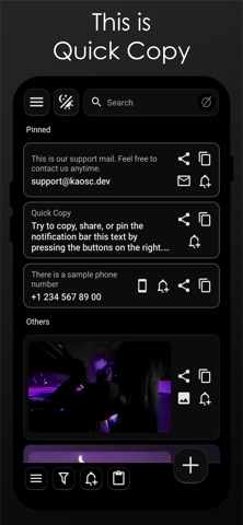 Quick Copy: Clipboard Manager Screenshot 1 of 9