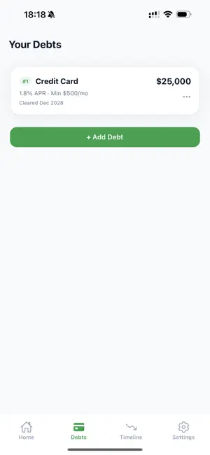 DebtMap: Debt Payoff screenshot 1