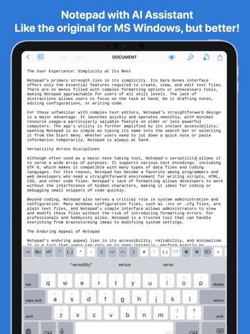 TXT Editor - Notepad iPad screenshot