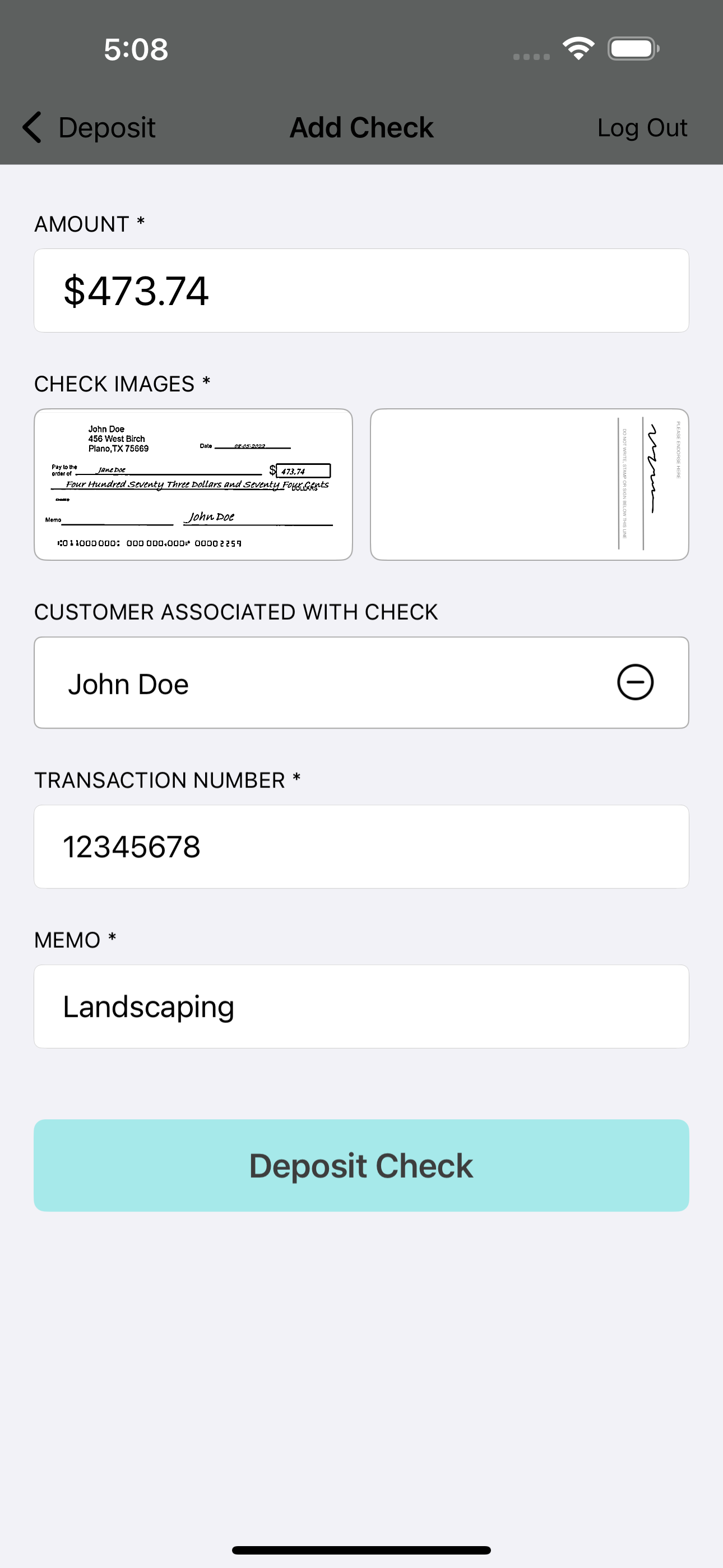 Mobile Business Deposit