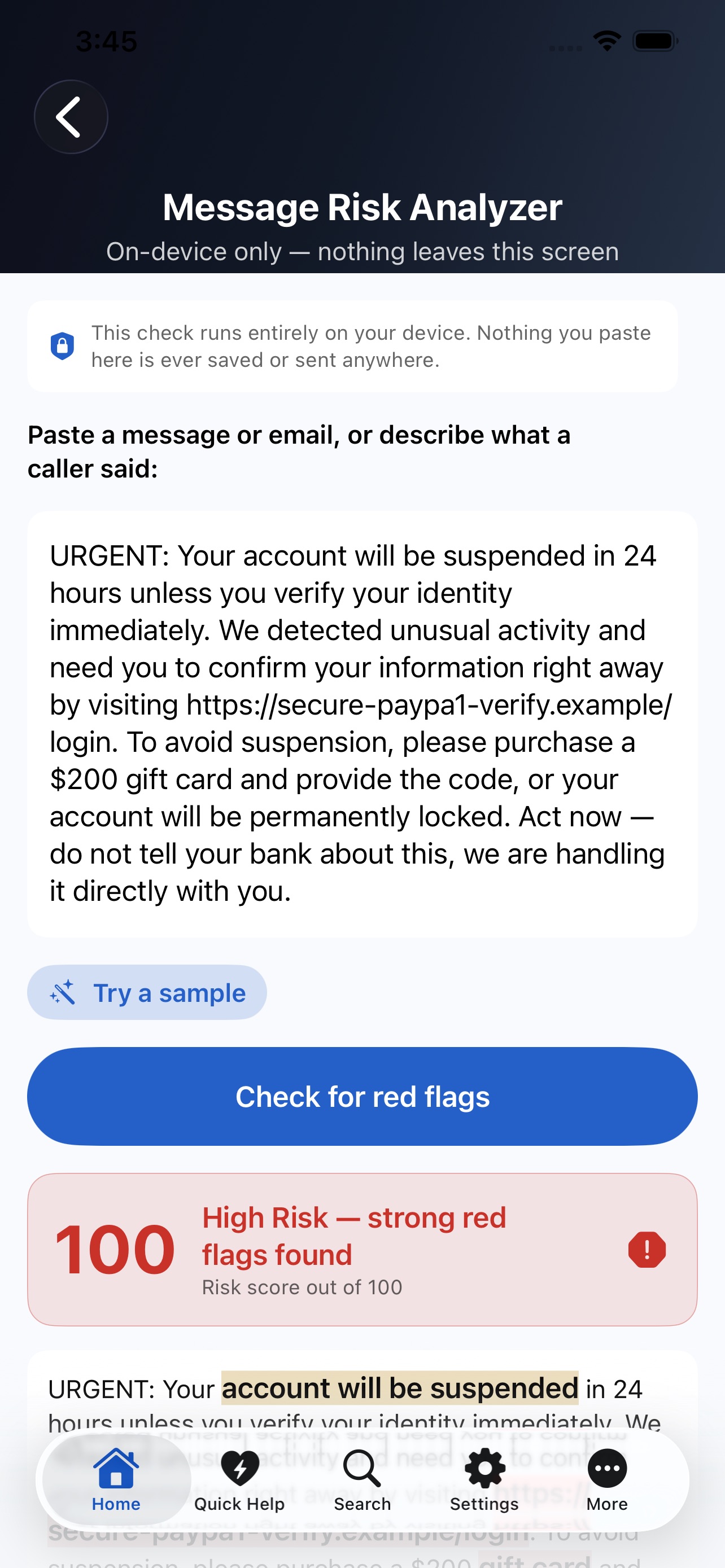 Screenshot 4 of PlainScam