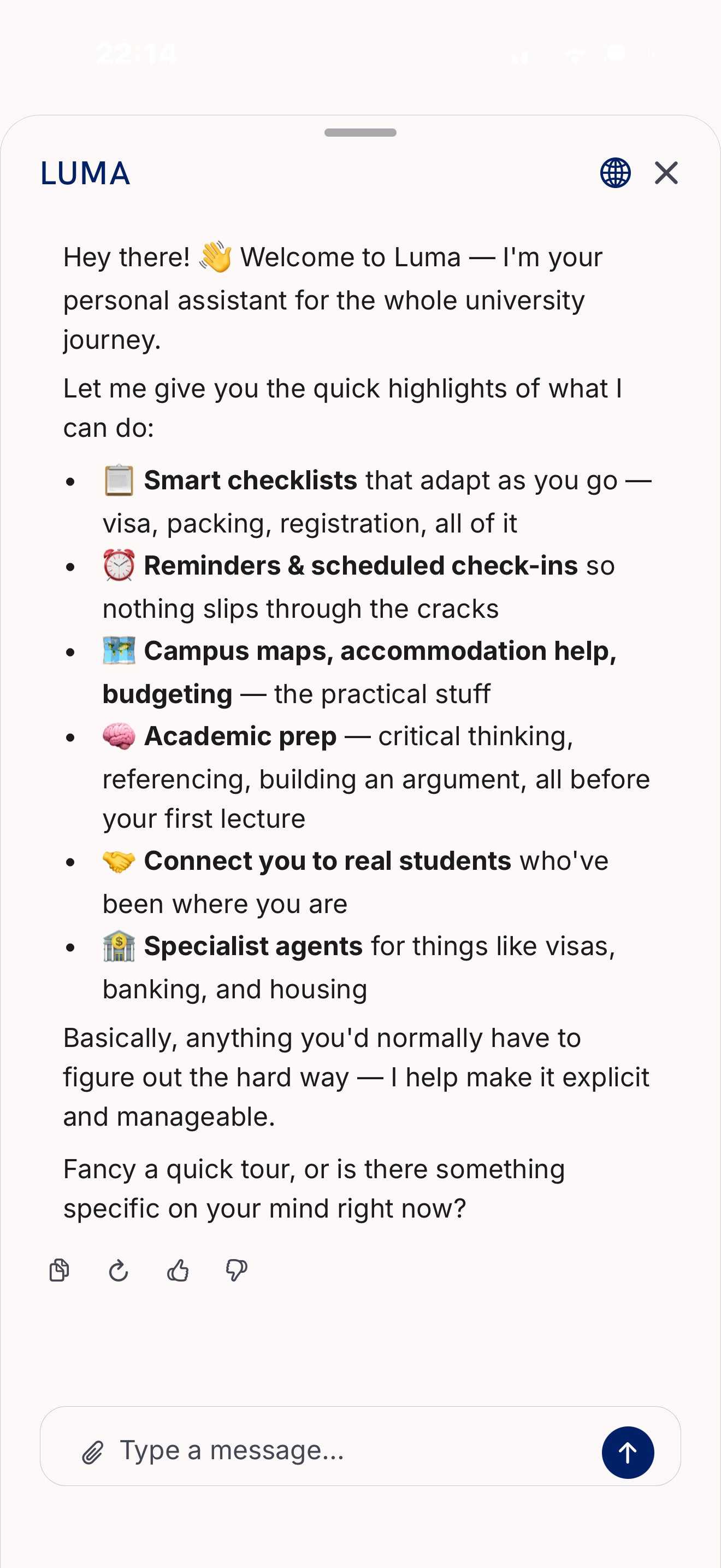 Luma Uni Mentor App screenshot 5