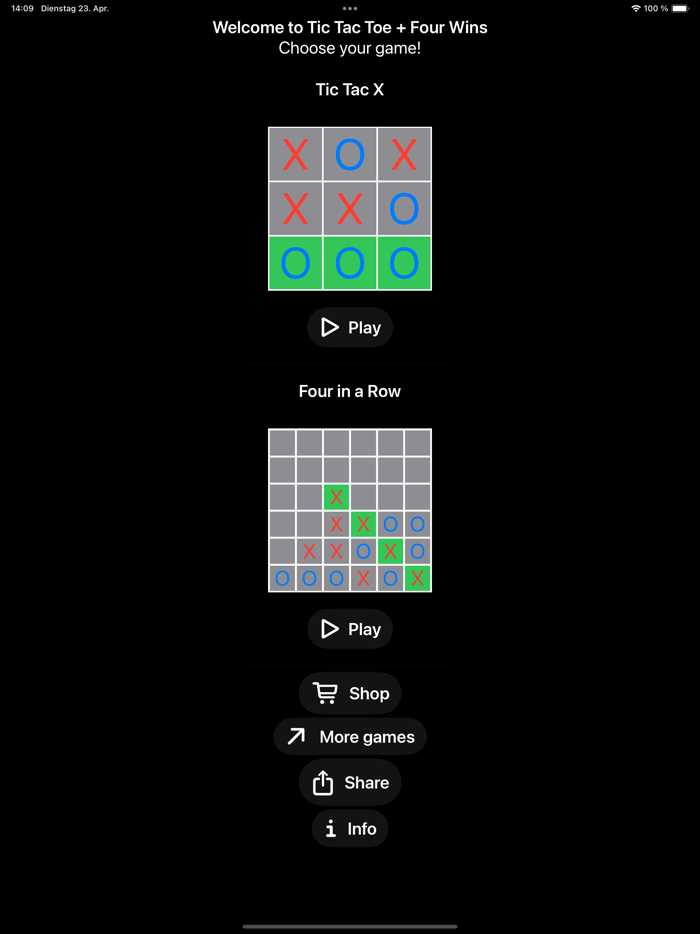 井字遊戲和四子棋 Tic Tac Toe