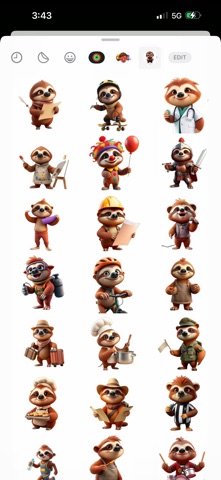 Rusty Sloth Stickers screenshot