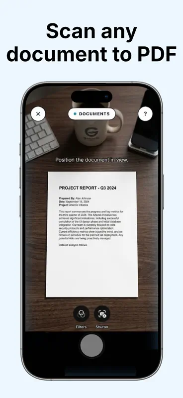 PDF & Document Scanner. screenshot 1 of 5