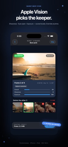 Pocketsweep: Photo Cleaner screenshot