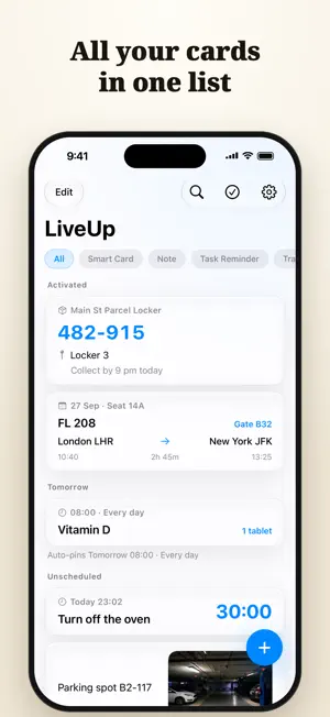 LiveUp - Lock Screen Reminders screenshot 2