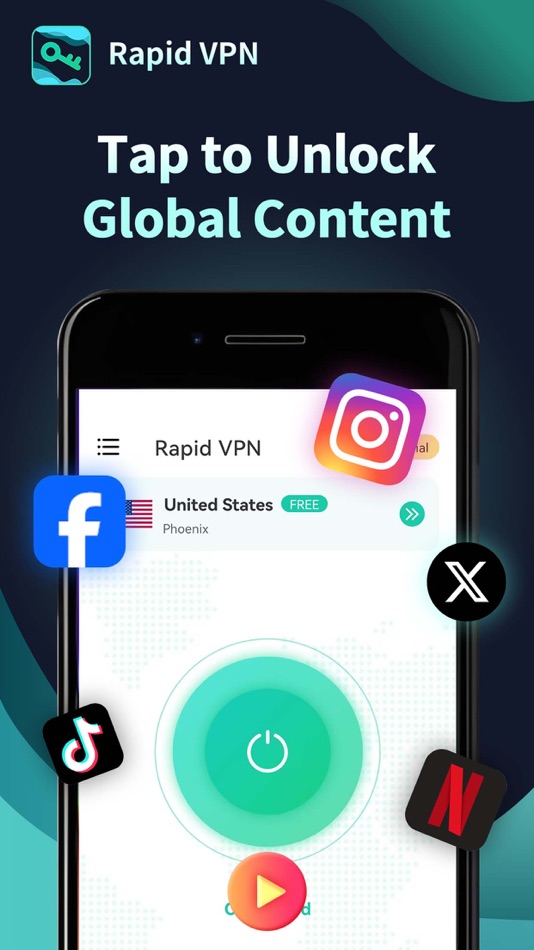 #6. Rapid VPN - Safe Secure Proxy (iOS) 由: DuoPeak Inc