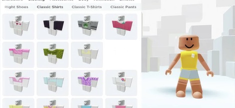 Clothes Skins Maker for Roblox - Discover how the app simplifies outfit creation, offering classic clothing categories and clear outfit previews for easy personalization.