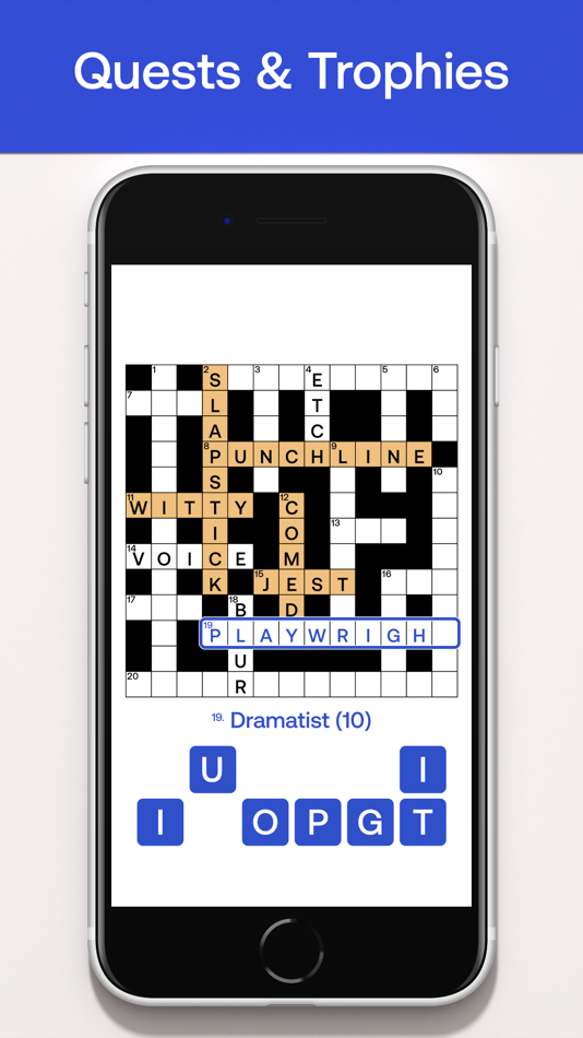 #7. Crossword - by puzzling.com (iOS) 来自: AppyNation Ltd.