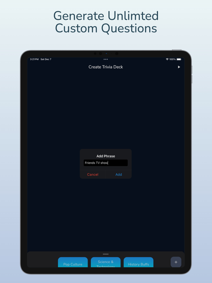 Trivia Unlimited Quiz Game
