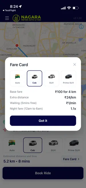 Nagara Meter Auto & Taxi screenshot 3