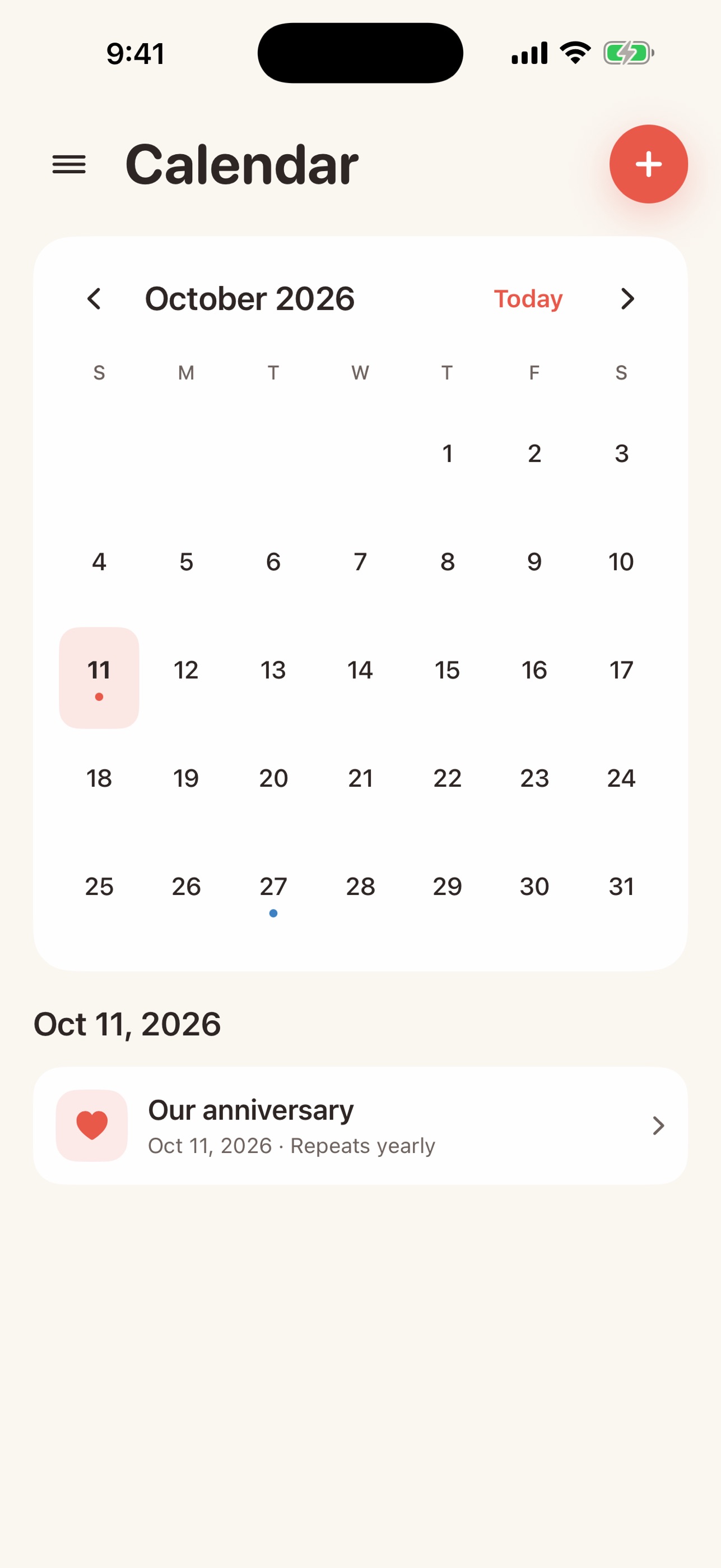 Screenshot 1 of 念念-纪念日
