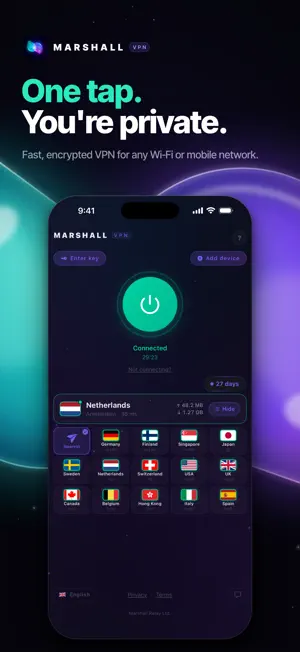 Marshall VPN screenshot 1