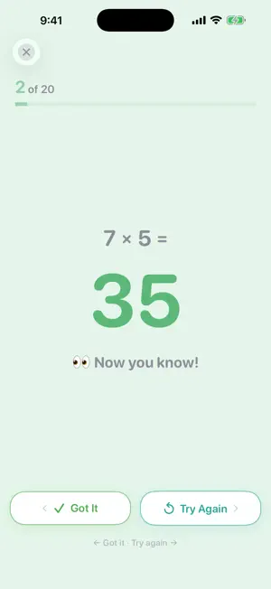 Math Facts On the Go screenshot 3