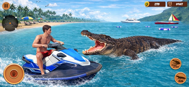 Batalha de Crocodilos Caça 3D screenshot 3