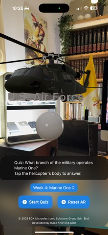 EGK USPresident AR screenshot