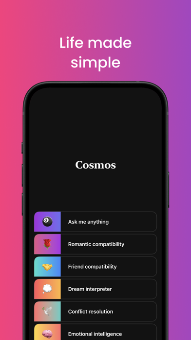 Cosmos - Life Advice Screenshot
