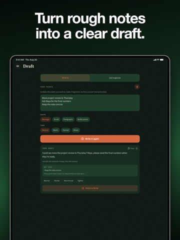 Rewrite Text & Grammar Checker iPad screenshot
