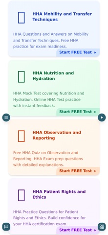 HHA Practice Test screenshot