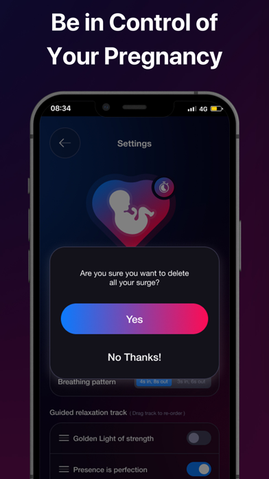 Contraction Tracker & Timer · screenshot