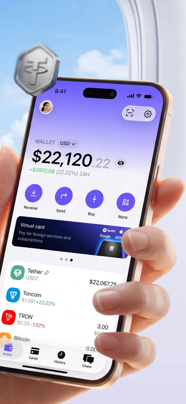 Screenshot #2 pour Fintap: BTC, ETH Crypto Wallet