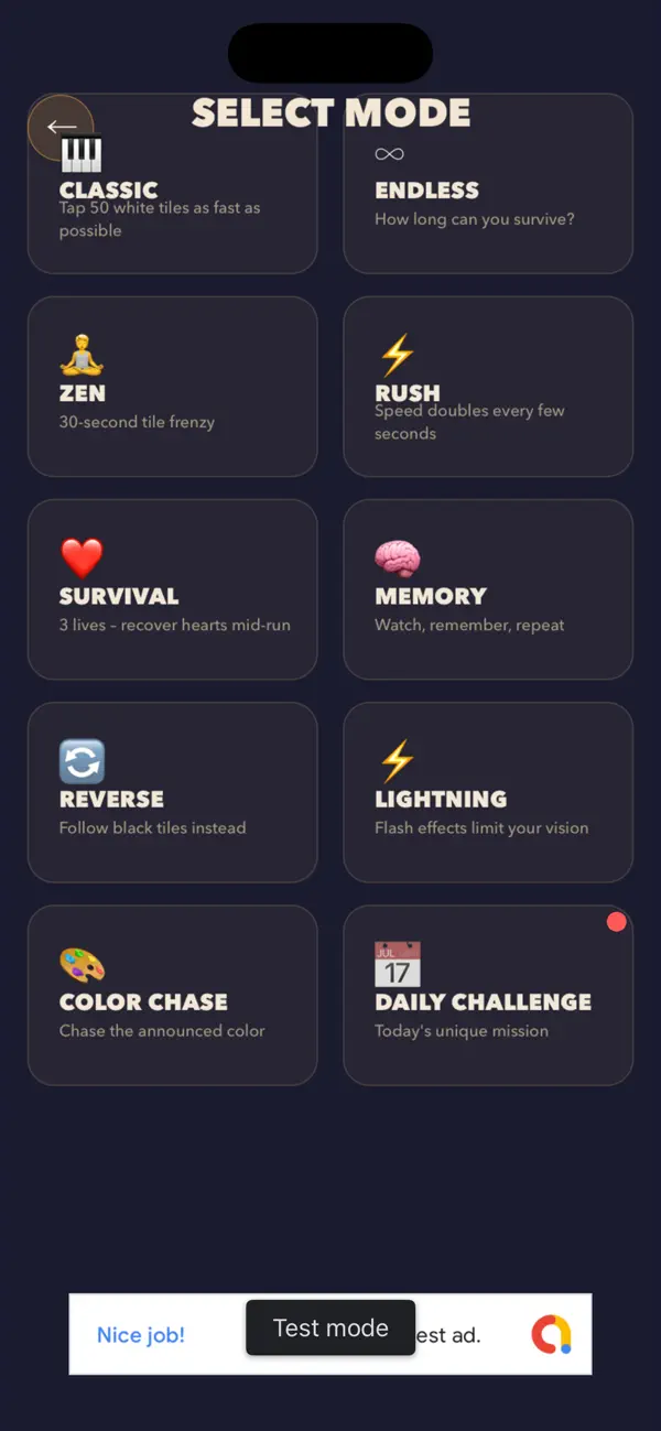 Screenshot #2 pour Follow White Tiles