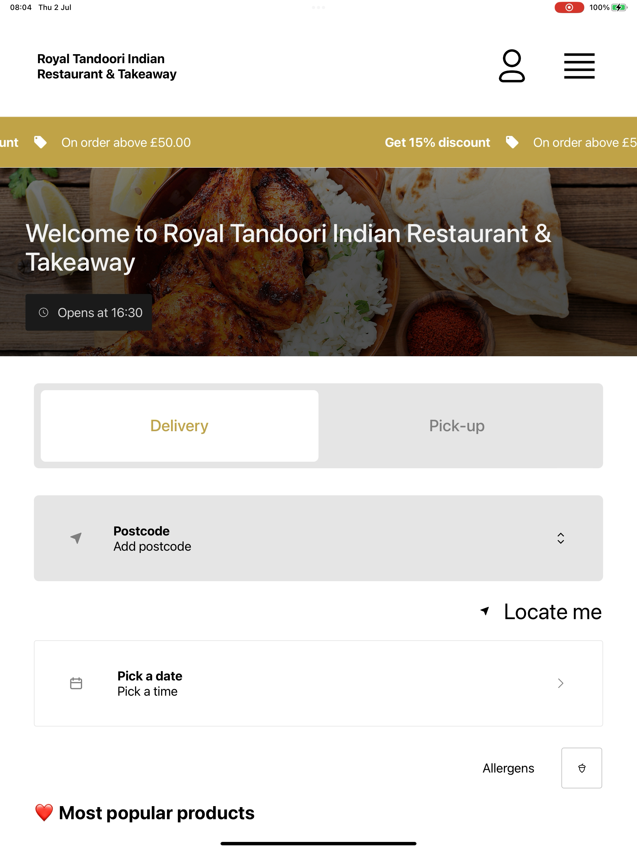Royal Tandoori Indian