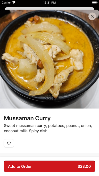 Erawan iPhone screenshot 4 - Food & Drink app