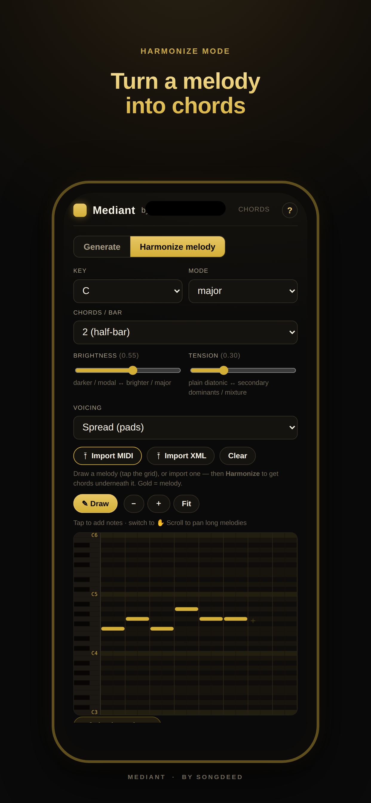 Mediant: Chords & Harmonize screenshot 2
