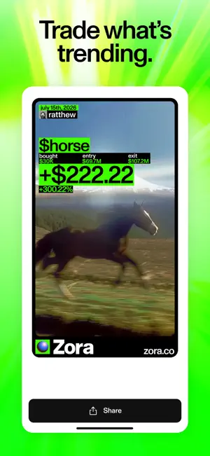 Zora: Post. Discover. Trade. screenshot 4