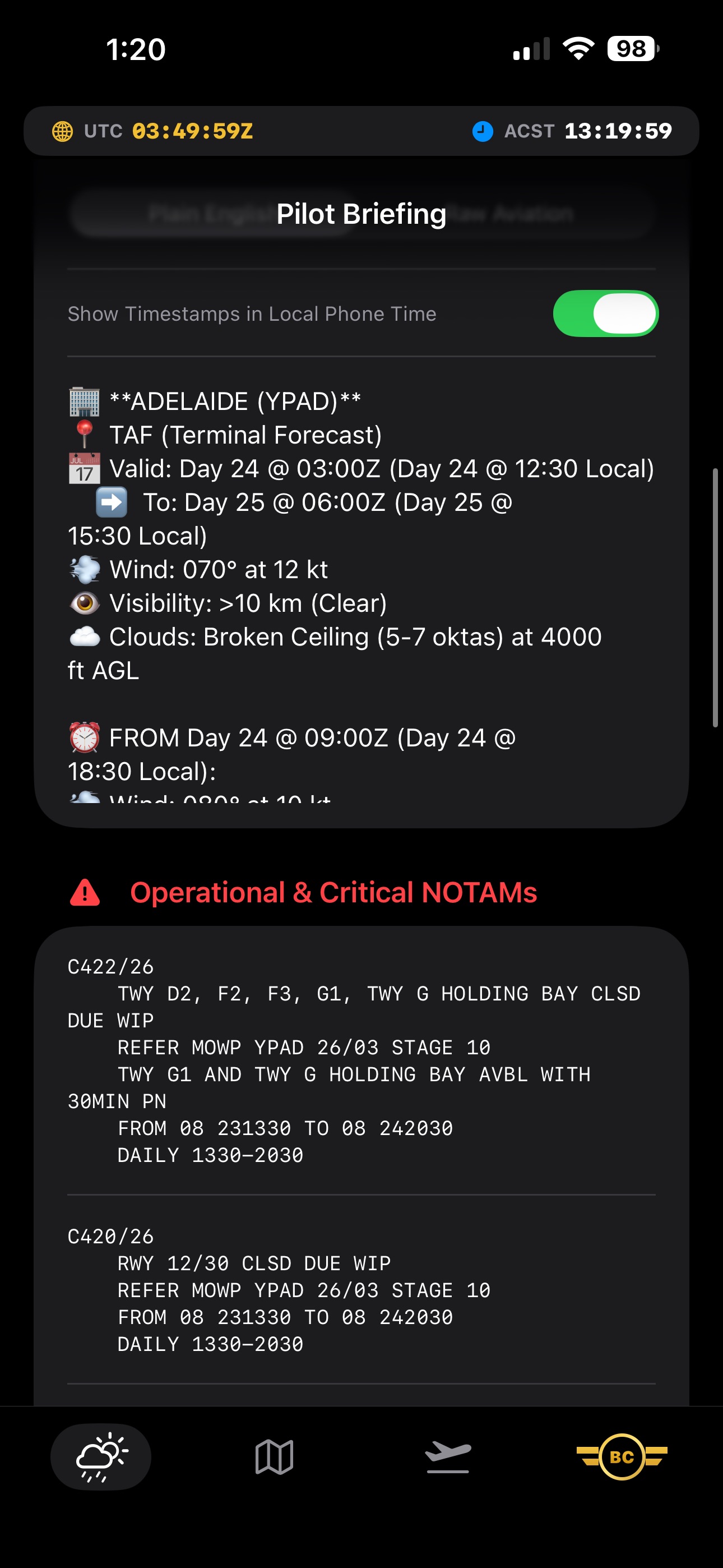 Screenshot 3 of Pilot Briefing