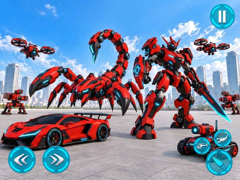 Scorpion War Robot Transform official gameplay screenshot 3