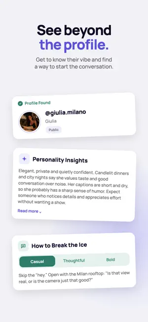 Stalk AI & DM Coach: Genius screenshot 3