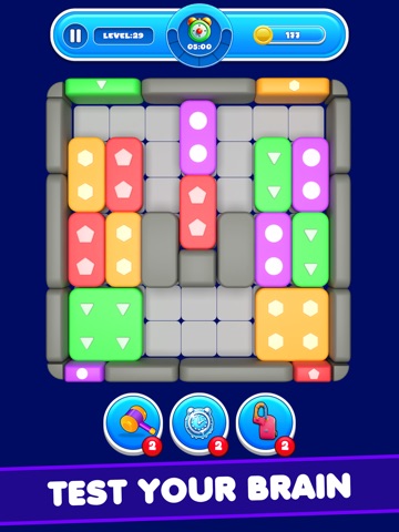 Slide Color Block Jam Puzzle iPad screenshot