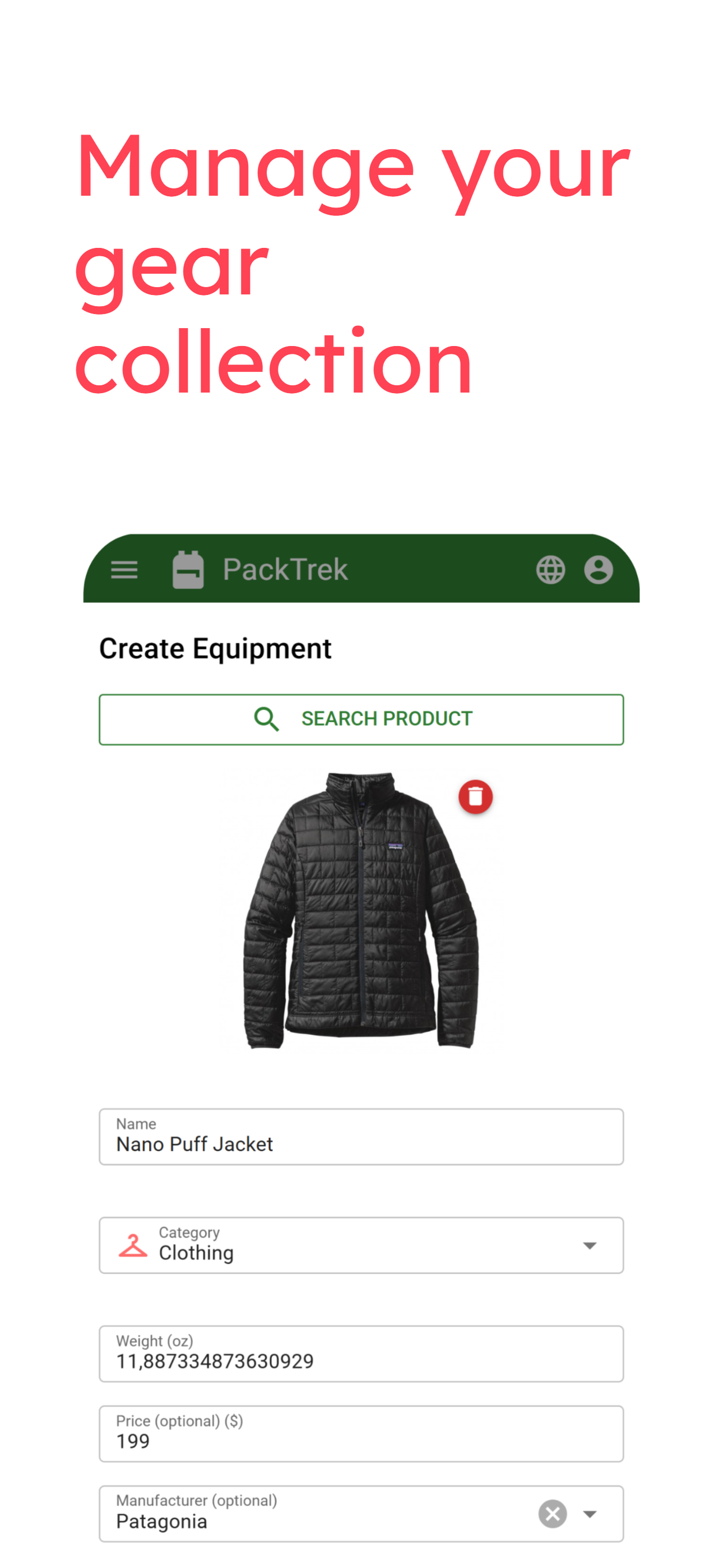 PackTrek screenshot 3
